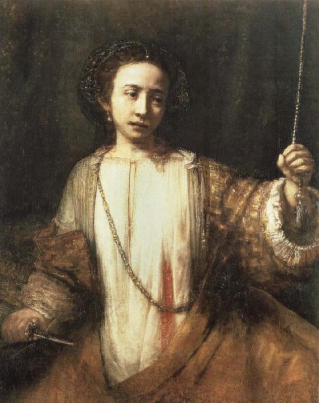 REMBRANDT Harmenszoon van Rijn Lucretia oil painting picture